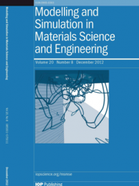 Simulation of dislocation in a material