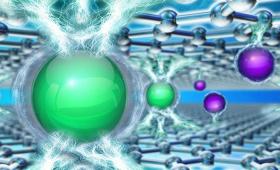 Artist's comnception of cation adsorption