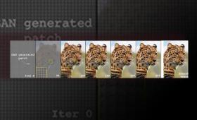 Six images of a cheetah used for machine learning.