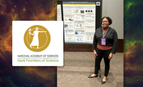 LLNL’s Raspberry Simpson, selected as a National Academy of Sciences (NAS) Kavli Fellow, presented a poster on her postdoctoral fellowship at the academy’s annual Kavli Frontiers of Science symposium on March 7-9. 